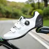 Novos sapatos de ciclismo plus size sapatos de travamento para bicicleta de estrada sapatos de bicicleta masculinos e femininos planos sem travamento sapatos de potência única para bicicleta