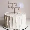 Coreano de madeira coreano decoração de bolo direto da fábrica festa mesa de sobremesa bolo de aniversário plug-in cartão de bolo