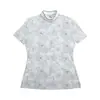 Ropa de Golf Pgm para Mujer Colección Primavera/Verano 2026 Camiseta de Manga Corta para Mujer Ropa Deportiva Top de Mujer Verano