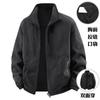 2025 Nueva Chaqueta de Doble Cara para Hombre de Primavera y Otoño con Cuello Alto Talla Grande Chaqueta Juvenil Chaqueta Reversible 18896A