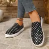 Zapatos Mary Jane Retro de Lunares Estilo Coreano Nuevos Primavera 2026 para Mujer, Tacón Plano, Slip-On Poco Profundos, Suela Suave, Zapatos Versátiles de Abuela