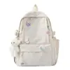 Mochila nueva y linda estilo coreano con colgantes, color liso, mochila juvenil para estudiante, versátil, moderna, dulce y casual