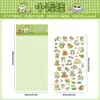 Pegatina Transparente Impermeable para Mascotas de Dibujos Animados Linda Brillante Pegatina de Mascota para Manualidades Diario Pegatina de Animal de Dibujos Animados Pegatina Fina con Purpurina para Manualidades