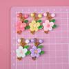Rama de flor de durazno de colores brillantes, accesorios de resina, accesorios de bricolaje con pegamento en crema, decoración, material hecho a mano, funda para teléfono móvil
