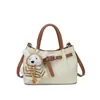 Bolso de diseño único para mujer, nuevo y elegante bolso tipo cubo plisado de verano 2026, bolso de hombro y cruzado para el trabajo
