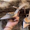 Zapatos de Tacón Alto Color Nude para Mujer, Elegantes y Cómodos, Sandalias de Tira Cerradas de Punta Fina con Pedrería, Tacón Delgado, Verano 2026