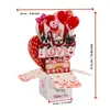 Tarjeta de felicitación 3D Personalizada para San Valentín, Aniversario, Te quiero más (Se puede añadir música y luces)