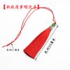Marcador de Borla con Pinza Nudo Chino Colgante para Coche Colgante Pequeño Decorativo Invitación Pinza Roja Accesorios DIY Material
