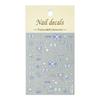 Nuevas pegatinas para uñas Redanco 5D con relieve rosa y azul, con diseño de concha y lazo, tridimensionales, He-1054