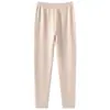 Nuevos Leggings y Pantalones Largos de Cachemir Suave para Mujer, Cintura Alta, Corte Ajustado, Cálido, Capa Interior, Otoño/Invierno 2026
