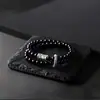 Pulseira de Obsidiana para Homens, Moderna e Versátil, Joia de Luxo, Presente de Formatura 520 para Namorado