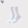 Calcetines de Baloncesto con Gradiente de Letras para Hombre de Caña Alta Tubo Largo Americano Profesionales Prácticos Calcetines de Élite Suela de Toalla Engrosada Antideslizante Transfronterizo