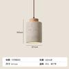 Iluminação de Cabeceira para Quarto Estilo Wabi-Sabi Moderno Japonês, Balcão de Bar, Pousada, Luminária Pendente de Travertino Amarelo, Luminária Pendente de Cabeceira