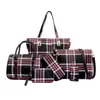 2026 Nueva Bolsa Rayada de Gran Capacidad Set de Múltiples Piezas para Mujer Bolso de Mujer Bolso de Hombro Popular Estampado para Mujer