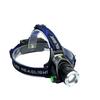 Venda quente de comércio exterior farol fita azul T6 zoom luz farol LED carga direta cabeça vestindo noite lâmpada pesca
