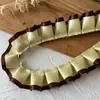 Acessórios de Renda Plissada com Bolinhas Pretas e Rosas de Camada Dupla Material DIY Feito à Mão Tábua de Pintura Fita Acessórios de Cabelo Material para Caderno Decorativo