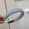 Corea del Sur Raya Fresco Azul Elegante Simple Alto Craneal Superior Moderno Apartado Cabello Cinta para el Cabello Estilo Artístico Accesorios para el Cabello para Niñas