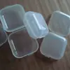 Venta Directa de Fábrica Caja de Tapones para Oídos Antirruido PP con Tapa Caja Plástica Pequeña Caja de Almacenamiento de Tapones para Oídos Inalámbricos Caja Cuadrada Pequeña Transparente Mini