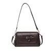 Bolsos transfronterizos 2026 nuevo bolso de hombro retro de cuero encerado para mujer, bolso cruzado de alta gama, bolso para ir al trabajo