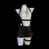 Lencería Sexy, Uniforme Sexy Transparente de Escote Profundo Sexy, Entrepierna Abierta, Pijama de Policía de Puro Deseo Qqny