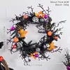 Guirlanda de Decoração de Cena de Terror Novo Estilo Transfronteiriça Guirlanda de Halloween Festival dos Fantasmas Crânio Artificial Aranha Abóbora