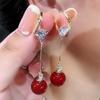 Pendientes geométricos con hebilla de oreja de estilo frío, sencillos, ligeros, de lujo, de gran sentido, para mujer, versátiles, venta al por mayor