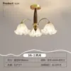 Araña de Arte Vintage Retro Americana para Sala de Estar, Lámpara Moderna Sencilla para Comedor y Dormitorio, Lámpara de Casa de Huéspedes Estilo Japonés, Araña de Cristal