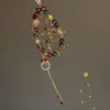 Colgante para Teléfono Móvil y Llaves con Cuentas de Colores Navideños Personalizados para Otoño e Invierno, Moderno, Exquisito y Versátil Colgante para Llavero