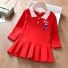 Vestidos de Primavera y Otoño para Niñas [Gran Venta Rompe Códigos] [Sin Devoluciones ni Cambios] Encaje Dulce para Niños y Niños de Edad Media