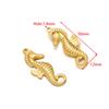 Europeu e americano de aço inoxidável banhado a ouro caranguejo peixe pingente animal camisola pingente diy moda pulseira colar acessórios atacado