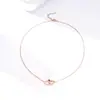 Popular Collar Doble Corazón de Acero Inoxidable para Pareja Europeo y Americano, Personalizable con Grabado, Colgante Doble Anillo Entrelazado con Forma de Corazón para Mujer