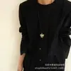 Nuevo Collar Artístico Retro de Concha de Fruta Estilo Chino, Cadena Larga Ajustable para Suéter de Temperamento de Nicho con Diseño de Fruta Vegetal