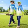 Ropa de Primavera y Otoño de tres piezas para Estudiantes de Primaria