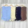 Cardigã Tricotado Colete para Mulheres 2026, Novo Estilo Primavera e Verão, Elegante Top Exterior Sem Mangas Slim-Fit Plissado