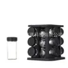 Estante Giratorio Cuadrado para Especias de Hogar Botella de Especias Suministros de Cocina Estante de Almacenamiento Cuadrado Juego de Botellas de Condimentos Estante de Almacenamiento
