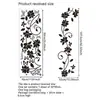 Adesivos de Janela de Planta Verde e Flor em Vaso, Adesivos de Vidro, Adesivos Decorativos para Vidro de Janela, Adesivos Impermeáveis Autoadesivos de PVC para Banheiro de Casa