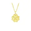 Collar de Trébol de Cuatro Hojas Brillante de Plata Pura S999 para Mujer Nicho Lujo Accesible Colgante Cadena Clavícula de Alta Gama Regalo para Novia