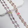 Accesorios de Cadena DIY, Conectores Tachonados en el Borde, Joyería para Pulseras y Collares, Accesorios para Ropa, Cobre Puro Conserva el Color, Cadenas al por Mayor de Yiwu