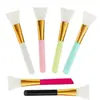 Brocha para mascarilla facial de silicona con punta suave, aplicador de brocha para mascarilla facial, brocha de maquillaje, brocha para mascarilla de limpieza, herramienta de belleza, brocha para mascarilla facial