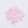 Venta directa del fabricante: Piedras de Cristal Lisas Planas con Forma de Corazón, Gemas Sintéticas de Cristal Pulido Planas con Forma de Corazón al por Mayor