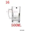Copo com alça transparente resistente ao calor Copo de vidro com alça Copo de água Copo de bolha Copo de cerveja Copo de cerveja de chope de grande capacidade Copo para bebidas