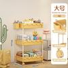 Carrito de Almacenamiento de Dopamina Estante para Snacks Estante de Almacenamiento Almacenamiento Doméstico Sala de Estar Almacenamiento Móvil Multicapa Baño