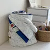 Colcha de Verão Refrescante de Seda Gelo com Elastano Classe A, Solteiro/Casal, Estilo Fofo, Colcha Refrescante de Verão, Colcha Fina Lavável à Máquina para Dormitório com Ar Condicionado