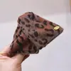Novo Grampo de Cabelo Diqian Estilo Retrô de Hong Kong Estampa de Leopardo Veludo Outono e Inverno Pegador Presilha Tubarão Acessórios Elegantes para Cabelo