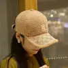 Chapéu Elegante Estilo 2025 Inspirado na Chanel, Boné de Lã de Cordeiro para Mulheres, Chapéu Versátil