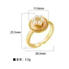 Europa e Estados Unidos moda joia transfronteiriça cem personalidade abertura ajustável diamante borboleta estrela amor cobre micro cravação anel