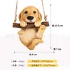 Enfeites Pendentes Fofos em Formato de Animal, Decorações Pendentes Criativas de Animais Pequenos para Jardim, Enfeites de Resina para Pátio e Varanda