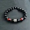 Pulsera de Piedra Ojo de Tigre Transfronteriza para Hombres, Pulsera de Acero de Titanio que No se Desvanece, Popular en Línea, Venta Directa del Fabricante, Joyería Simple y de Nicho