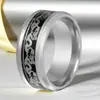Anillo de Acero Inoxidable para Mujer, Anillo Liso de Acero de Titanio de 8 mm de Ancho, Tendencia Ins-Style Hip-Hop Diseño de Nicho, No se Desvanece
