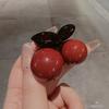 2024 Rojo Cereza Áncora Clip de Agarre Medio Agarre tamaño pequeño Pasador para el Cabello Moda Simple Elegante Accesorios para el Cabello de Alta Gama para Mujeres